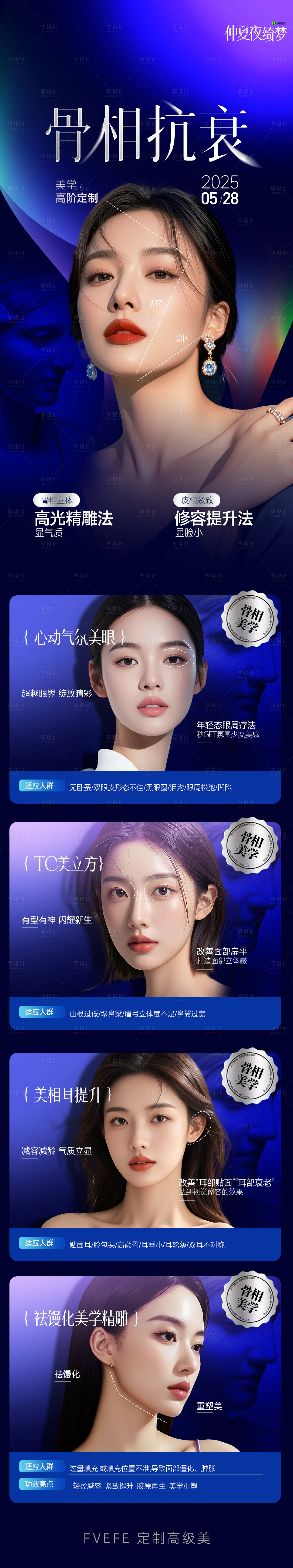 源文件下载【享设计】搜索编号：17450030913009844【医美骨相抗衰高级长图】