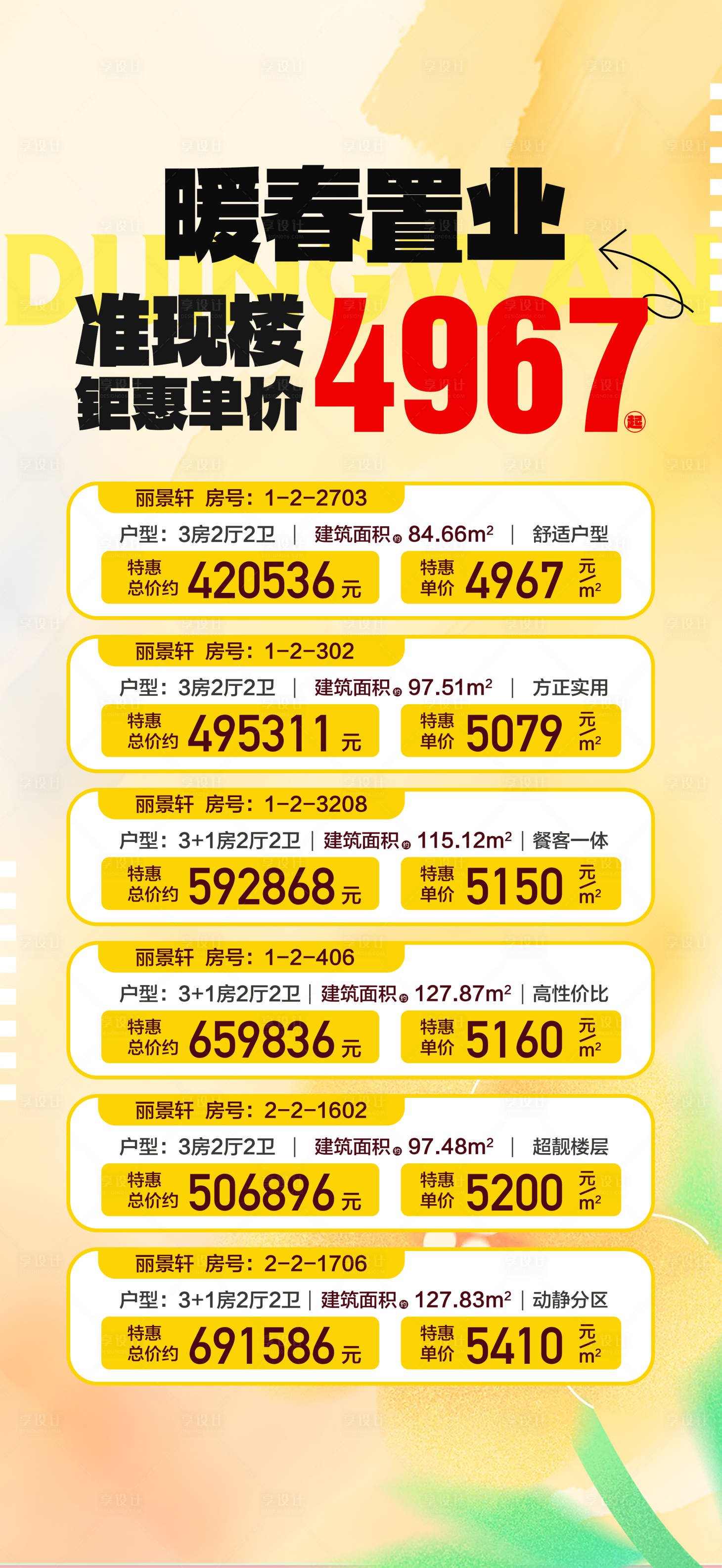 源文件下載【地產暖春特價房海報】編號：48790030629509070