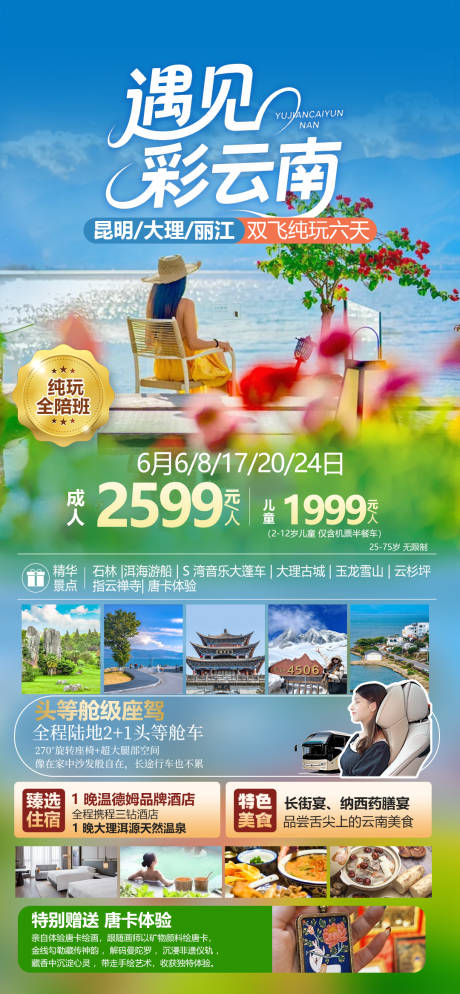 源文件下载【遇见彩云南旅游促销海报】编号：11880030939649445