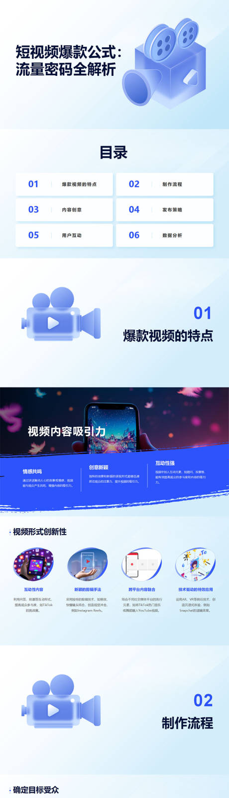 短视频爆款公式解析PPT