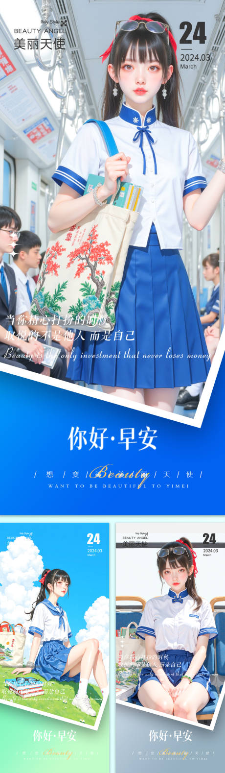 源文件下载【医美日签海报】编号：55270030530247076