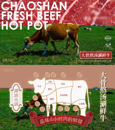 源文件下载【潮汕牛肉火锅牛肉分布图】编号：90510030546911946