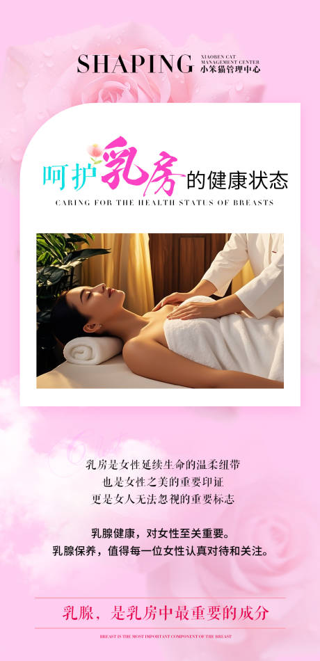 胸部海报
