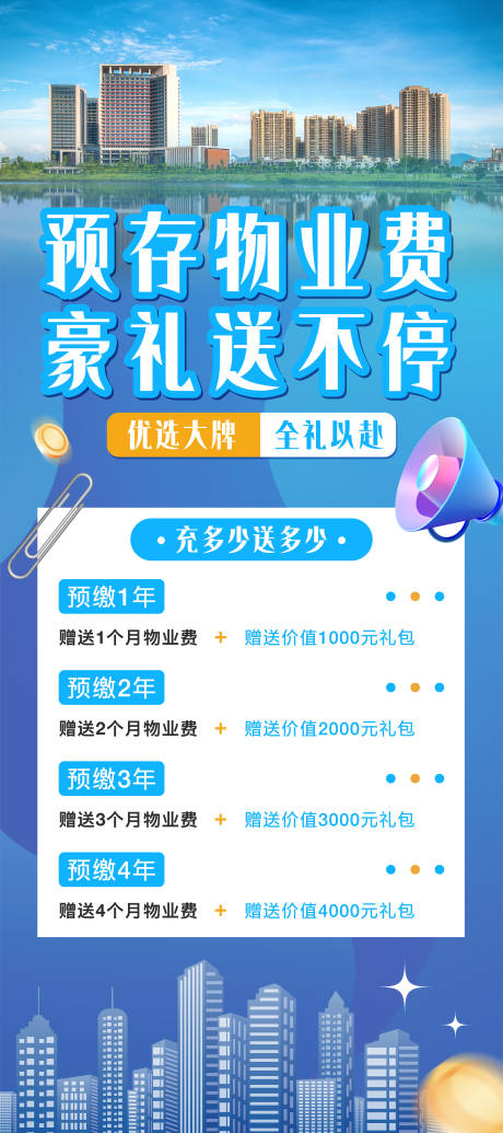 源文件下载【享设计】搜索编号：56010030765706040【地产预存物业费海报】