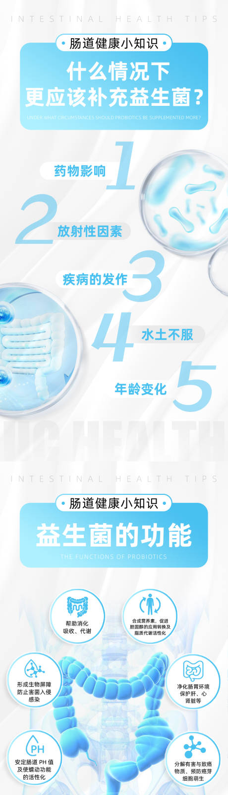 肠道健康小知识海报