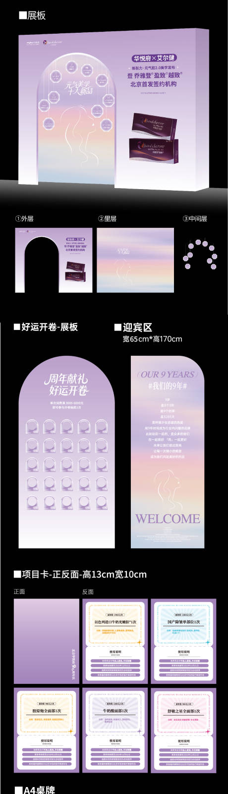 源文件下载【医美周年庆展板海报物料】编号：41900030968421538