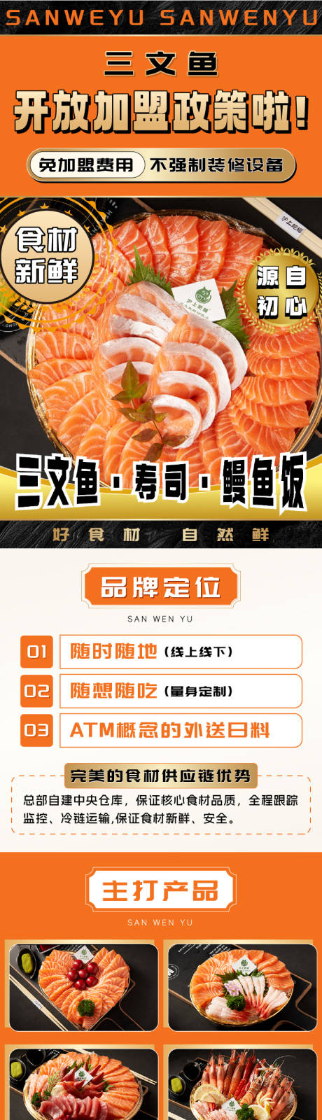日料加盟海报