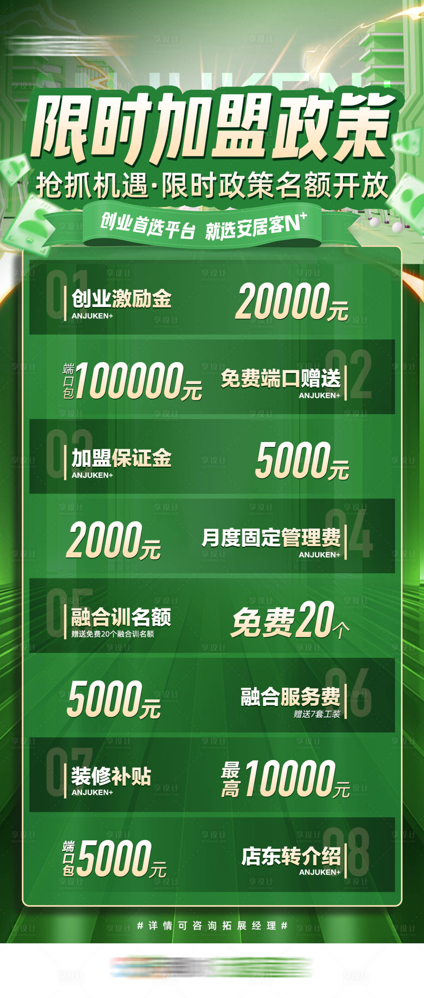 源文件下載【享設計】搜索編號：24300030979745969【加盟政策海報】