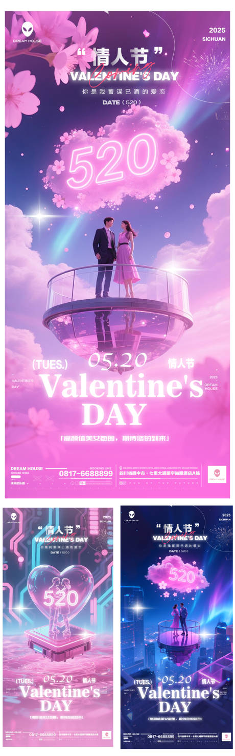 源文件下载【酒吧KTV小厅酒吧520情人节海报】编号：77910030726573529