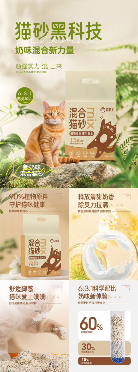 源文件下载【享设计】搜索编号：77050030941821470【猫砂海报 】