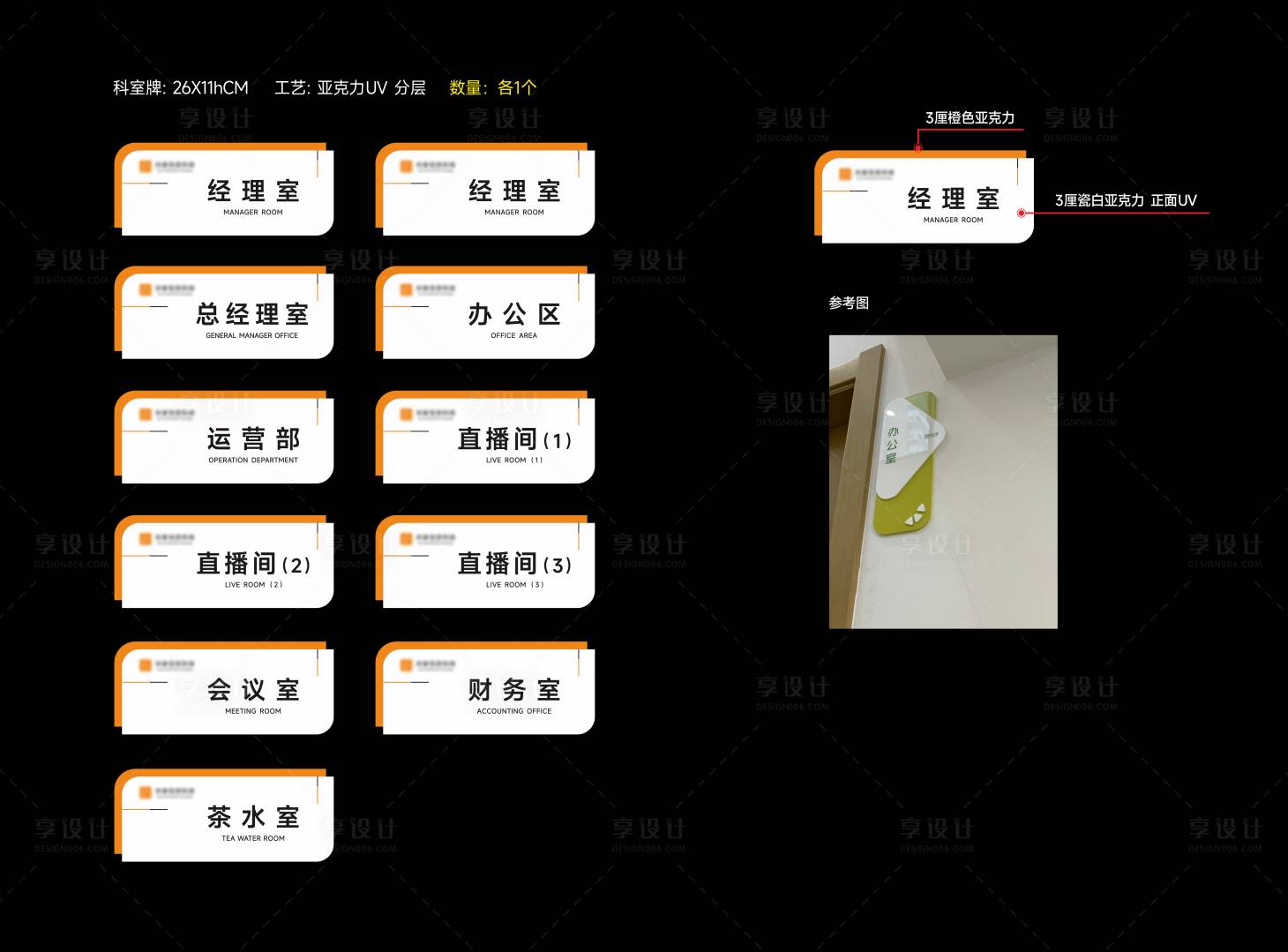 源文件下載【享設(shè)計(jì)】搜索編號：58740030676984837【地產(chǎn)企業(yè)辦公區(qū)科室牌】