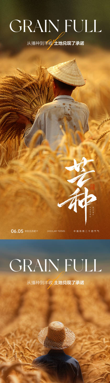 源文件下載【享設計】搜索編號：60440030982523949【芒種節氣海報】