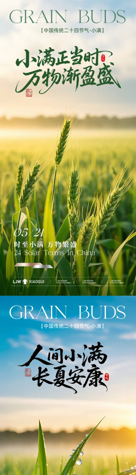 源文件下载【地产小满节气海报】编号：30690030797171976