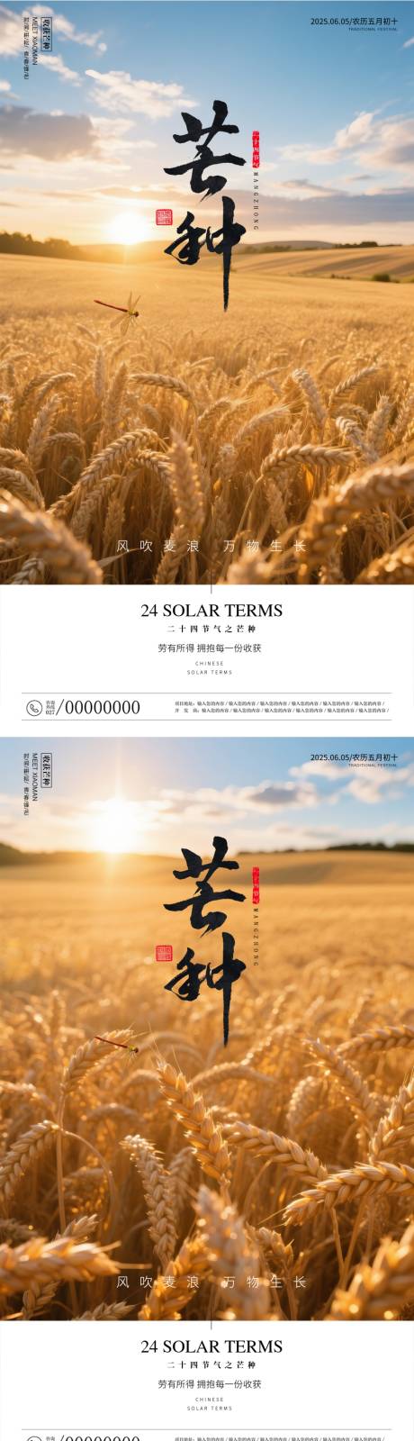 源文件下載【享設計】搜索編號：21340030838077371【芒種海報】