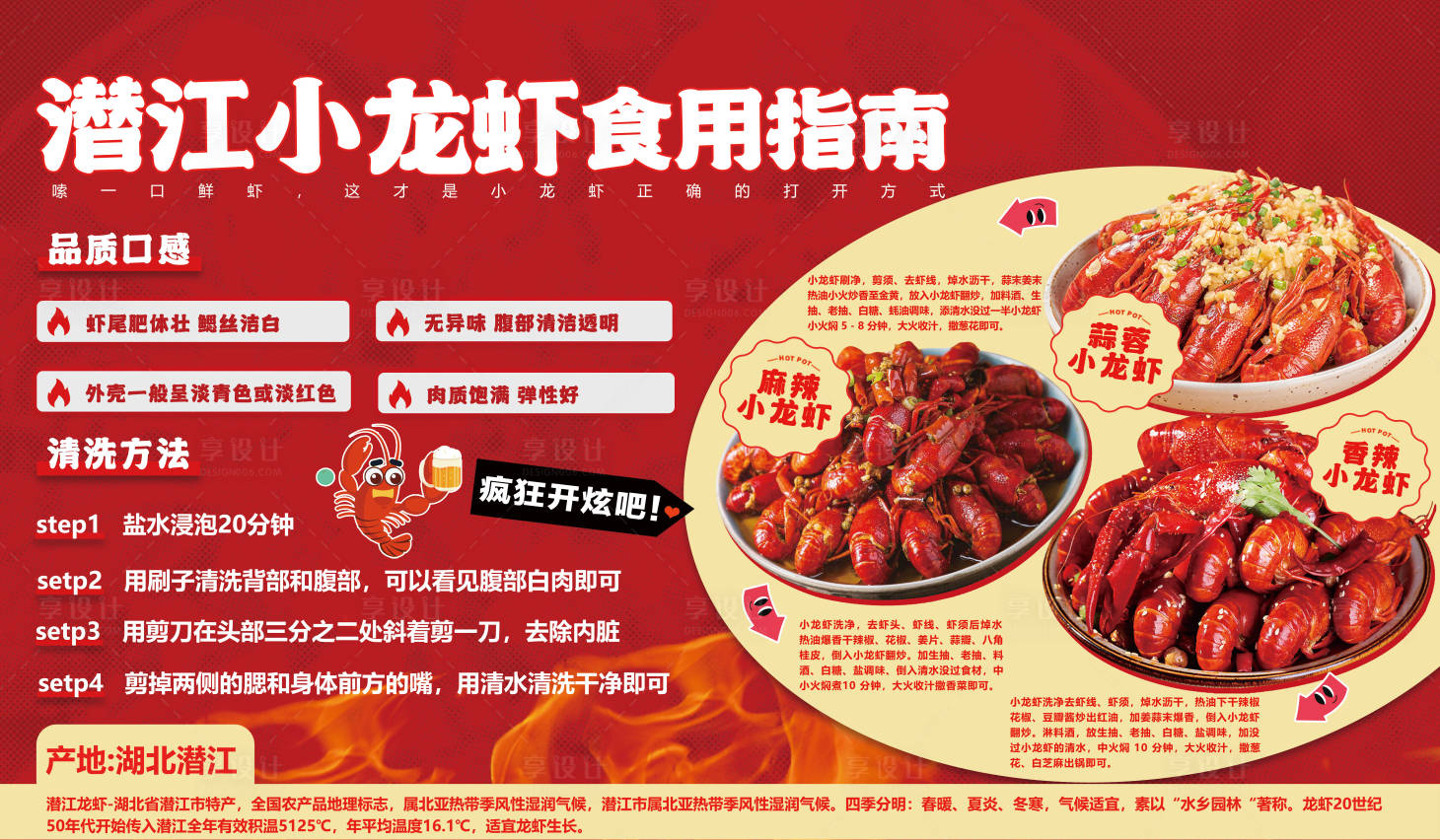 源文件下載【享設計】搜索編號：46200030720538620【龍蝦物料背景板】