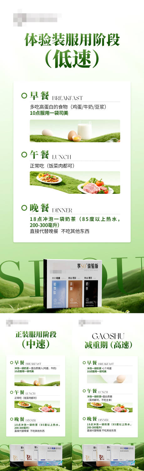 减脂服用阶段海报