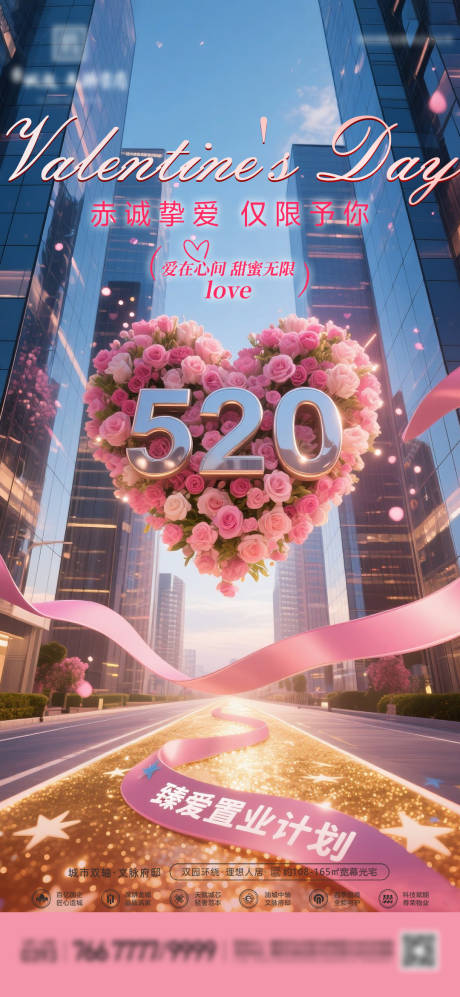 源文件下载【地产520情人节城市海报】编号：41370030796266041