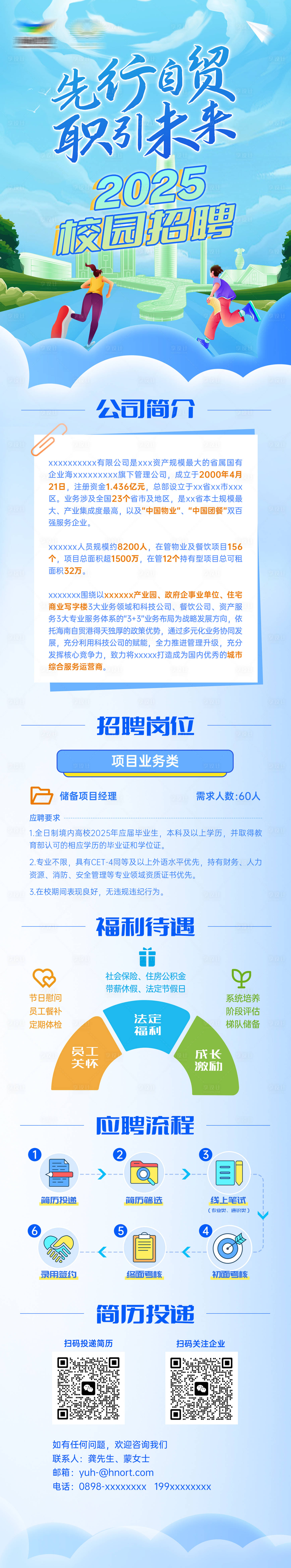 源文件下載【享設計】搜索編號：70560030614368827【校園招聘長圖】