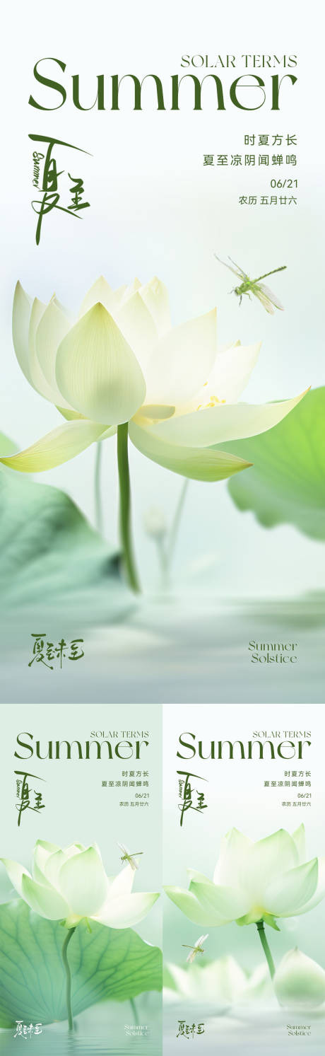源文件下载【夏至节气系列海报】编号：57730031022204570