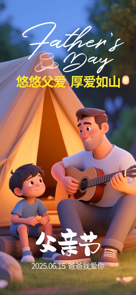 源文件下载【父亲节海报】编号：26250030683381625