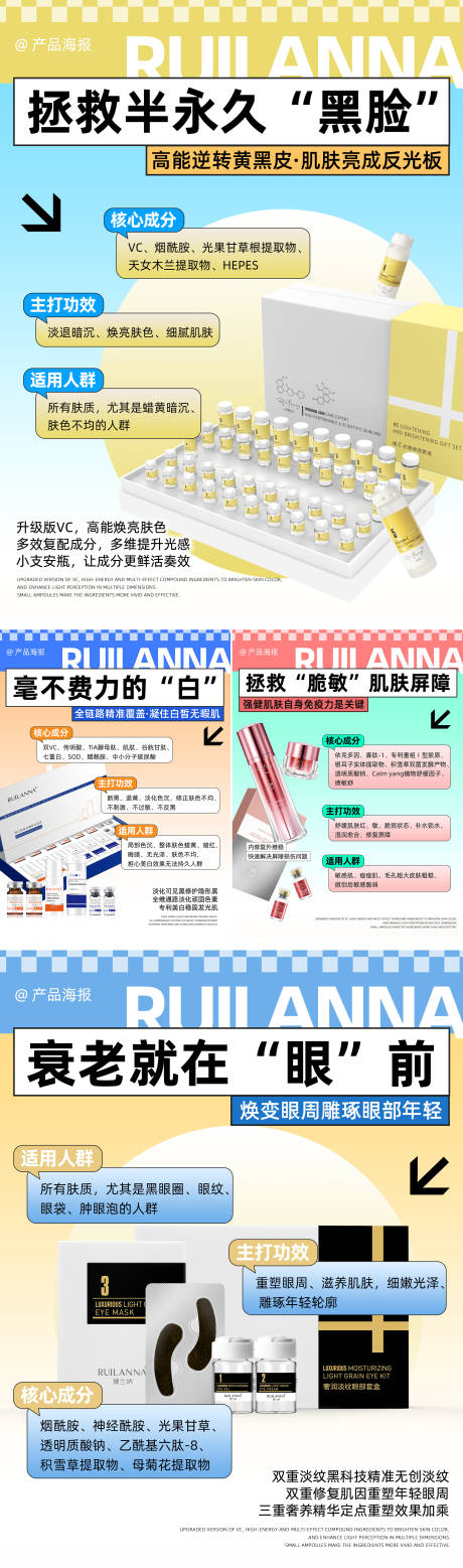 源文件下载【美妆套盒产品系列海报】编号：14340030637947074