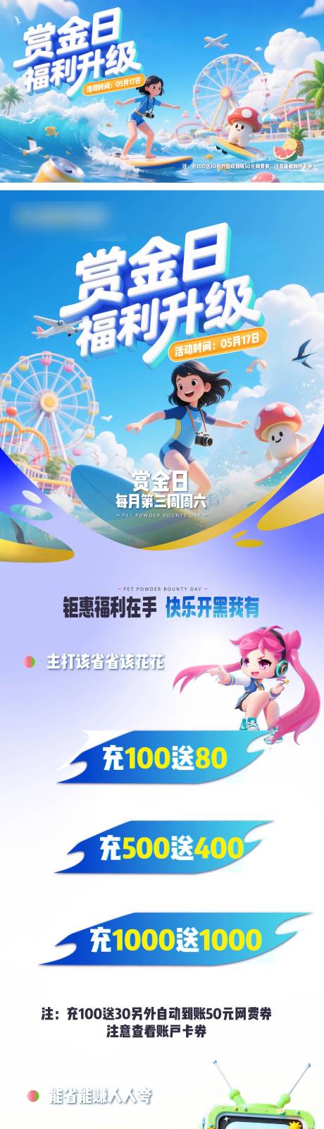 源文件下载【福利升级运营长图海报夏日】编号：86910030799895494