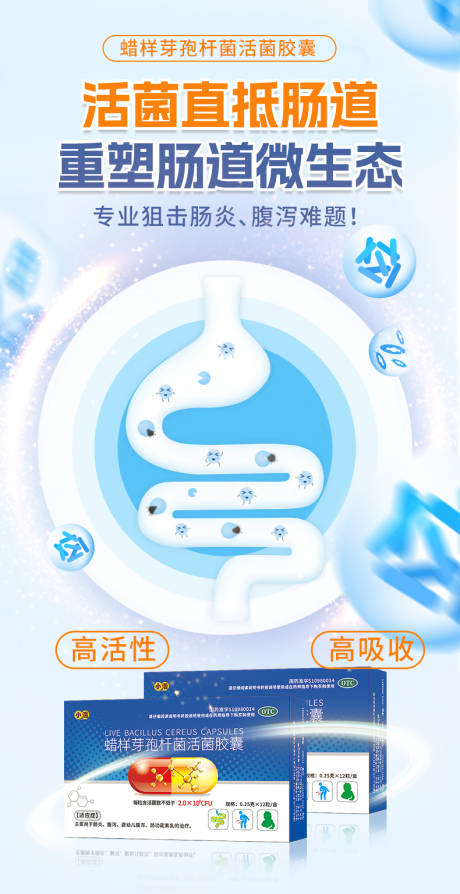 源文件下载【便秘益生菌海报】编号：12110030844064276