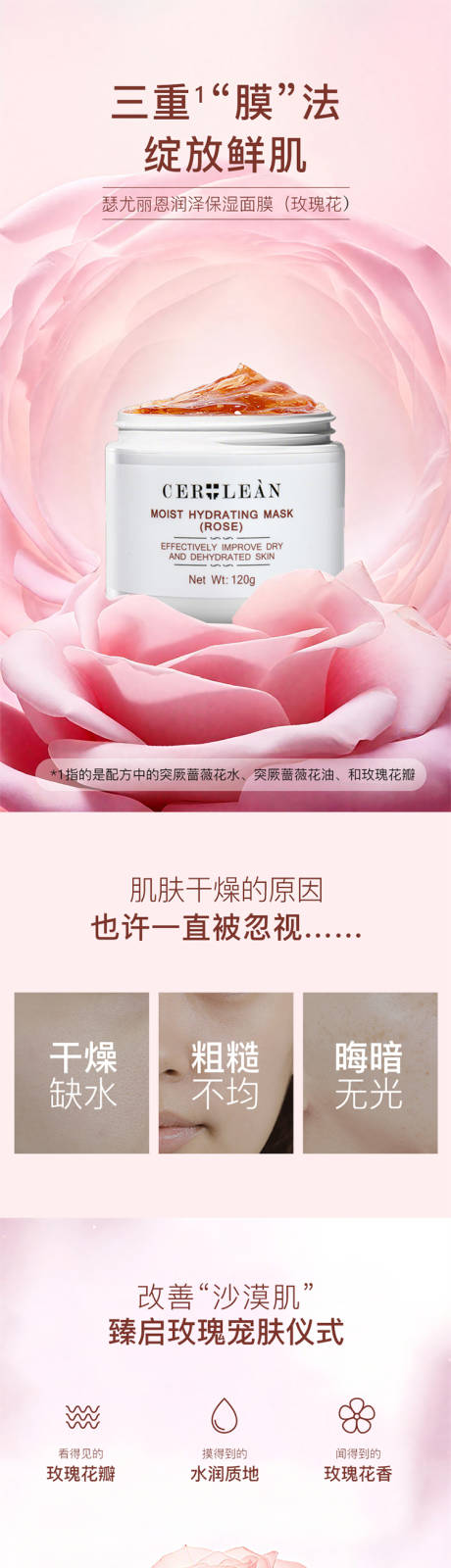 源文件下載【玫瑰睡眠面膜促銷詳情頁】編號：51640031034174483