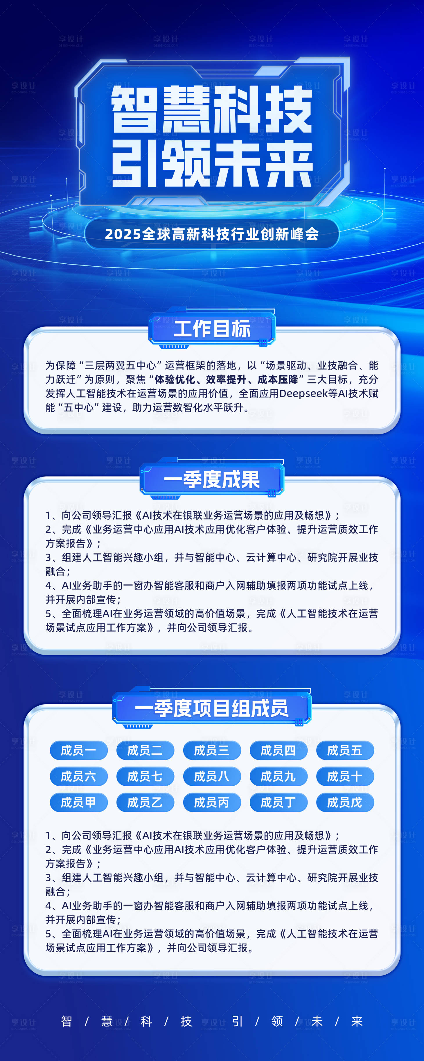 源文件下载【享设计】搜索编号：97270030627817144【峰会人工智能科技海报长图易拉宝】