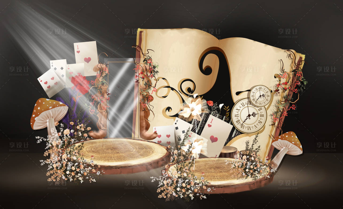 源文件下载【享设计】搜索编号：32660031088757240【爱丽丝森系】