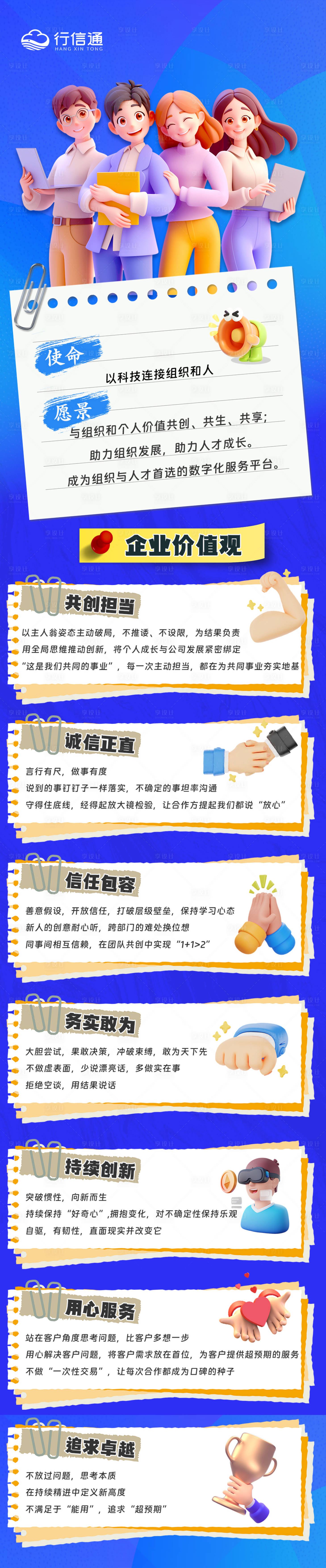 源文件下载【享设计】搜索编号：29600030635795208【企业文化长图】