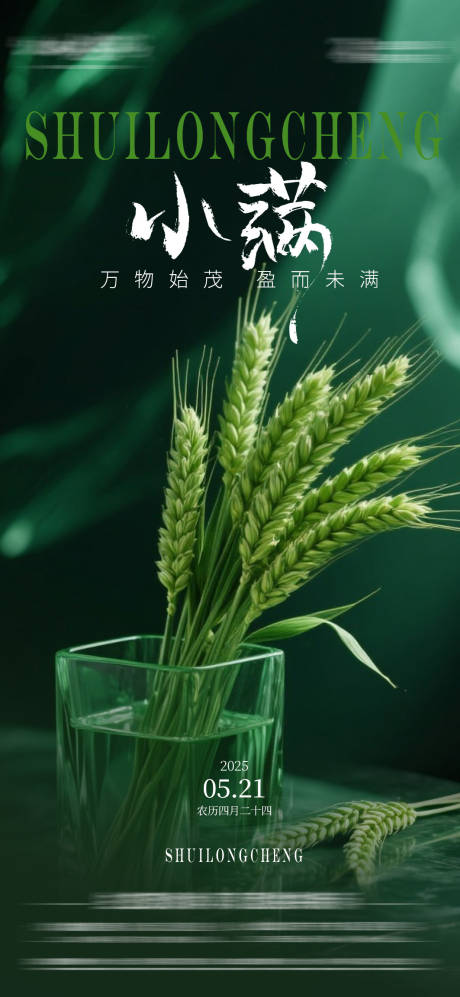 源文件下载【房地产小满节气海报】编号：64080030805539363