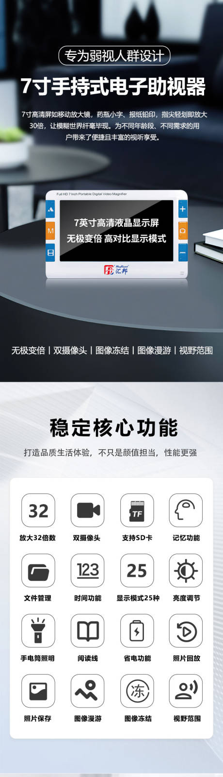 源文件下载【7寸手持式电子助视器】编号：43180030548002380