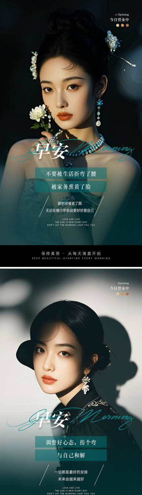 源文件下载【医美早安图高级海报】编号：39950030823926875