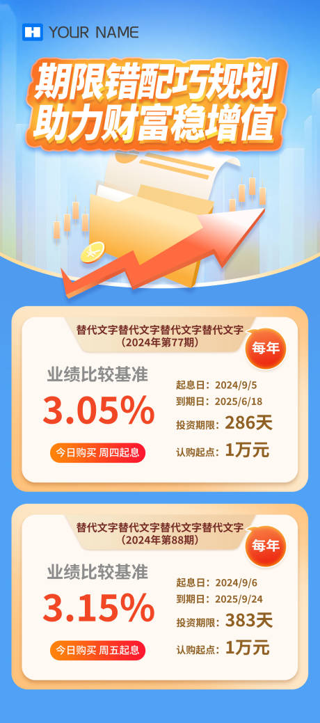 源文件下载【金融理财海报蓝金】编号：21690030699441558