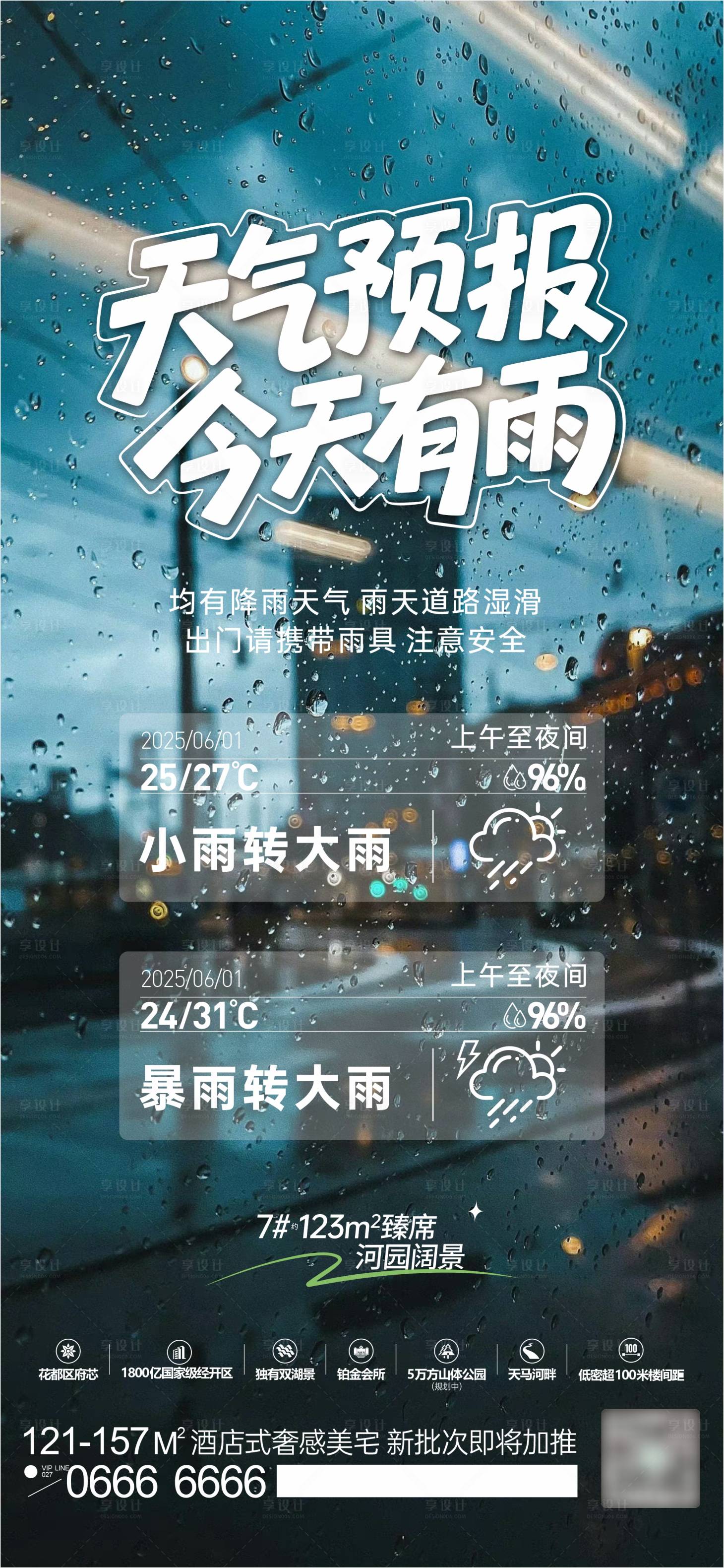 源文件下載【地產天氣預報海報】編號：24790031090432943