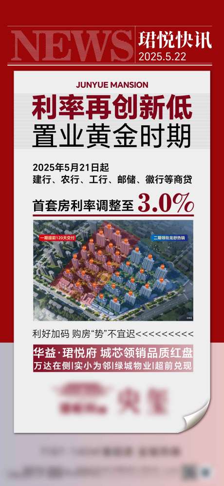 源文件下载【地产政策快讯海报】编号：75880030906457602