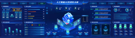 源文件下载【人工智能AI可视化大屏】编号：37160030882882056