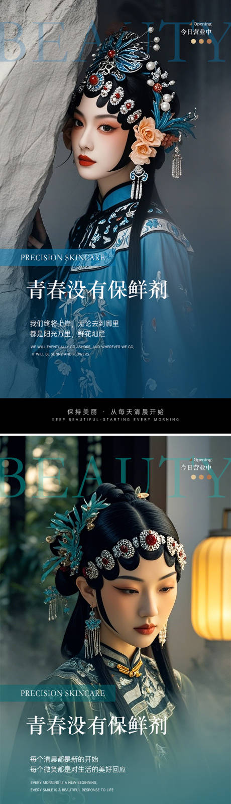 源文件下載【享設(shè)計(jì)】搜索編號(hào)：12420030827414445【醫(yī)美早安日簽海報(bào)】