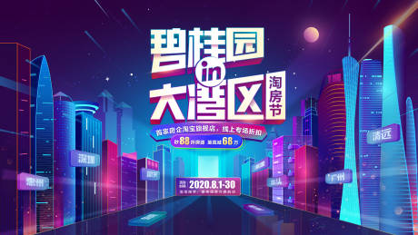 源文件下载【大湾区购房节背景板】编号：99130030762452094