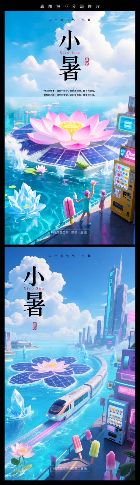 源文件下载【二十四节气小暑海报 】编号：65920030596505483