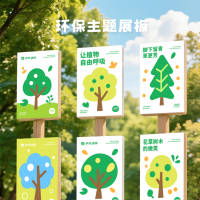 绿色环保活动主题展板 AI 设计素材和海报模板免费下载-享设计