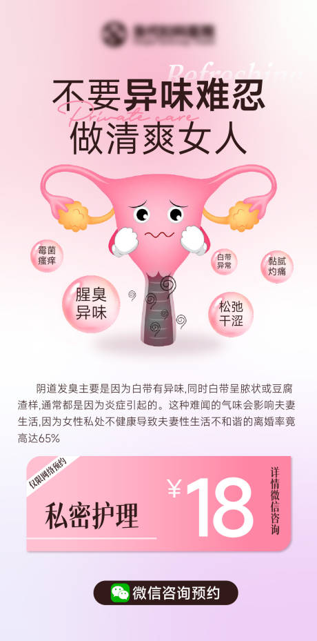 私密护理海报