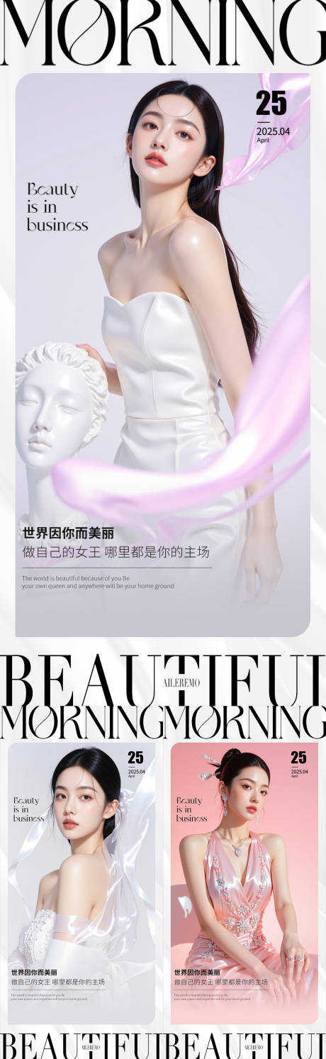 源文件下载【医美早安海报】编号：26530030540741559