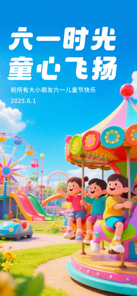 源文件下载【61儿童节借势刷屏海报】编号：19810030867855177