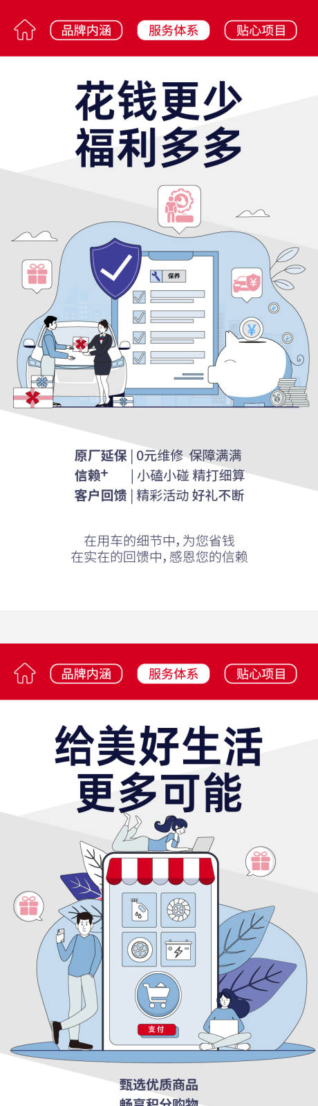 源文件下载【车辆保险VIP服务年终H5专题设计】编号：52600030748416075