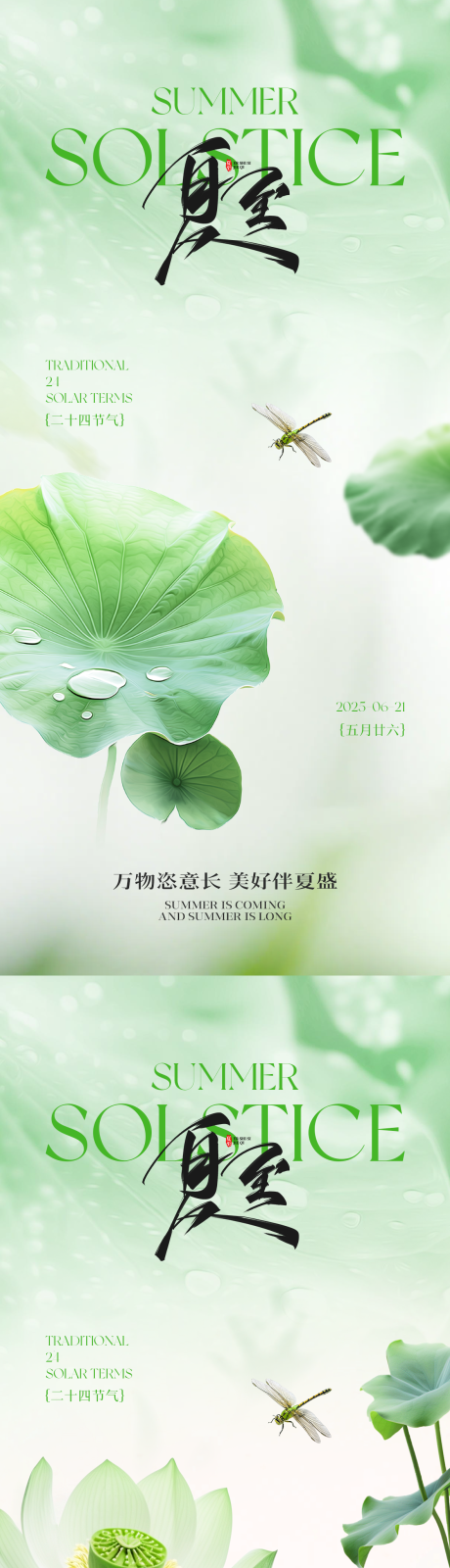 源文件下载【夏至节气海报】编号：31510031044983362