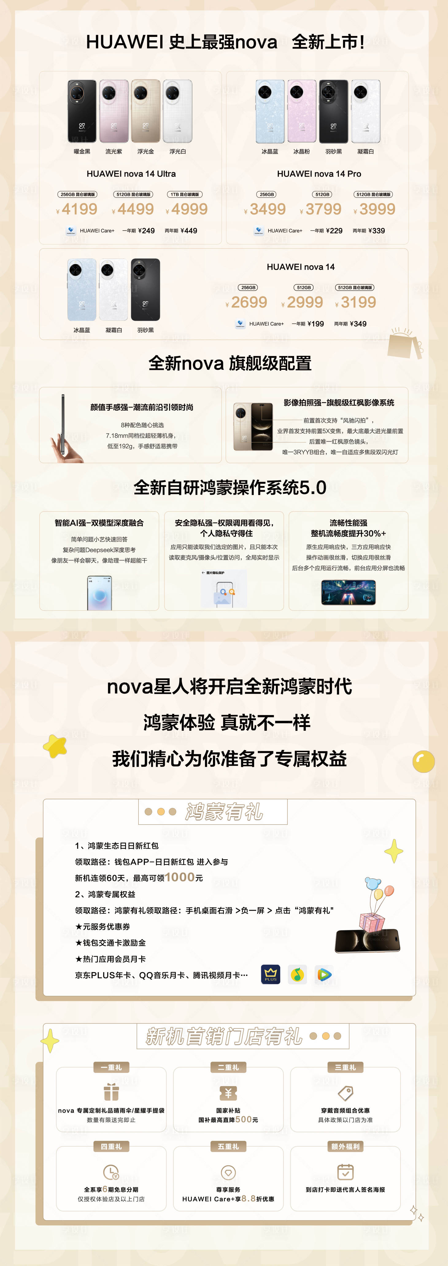 源文件下載【享設計】搜索編號：20850030904812557【nova14福利促銷海報】