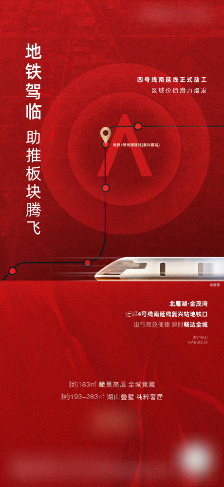 地产热销地铁海报