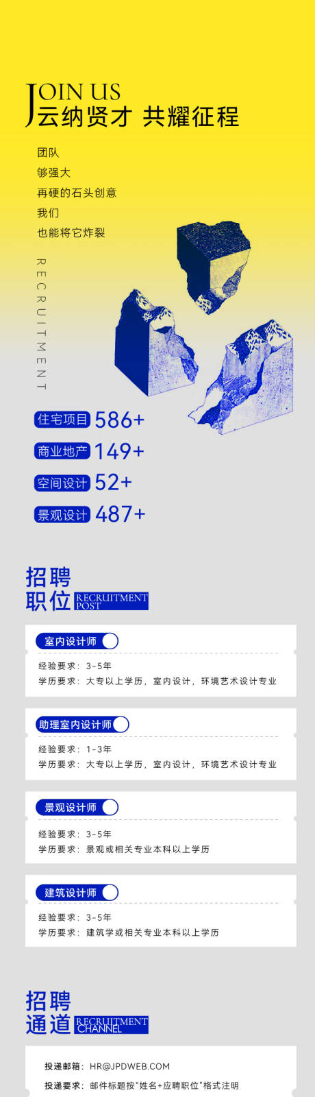 源文件下载【招聘长图设计】编号：32490030560275967